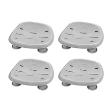 Bestway Coleman Hawaii AirJet Inflatable Hot Tub with EnergySense Cover + SaluSpa Spa Seat 4 Pack Blue