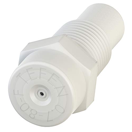 Tefen Plastic Fog Nozzle with Poly Filter 1/8" NPT 1 GPH White 1000 Pack