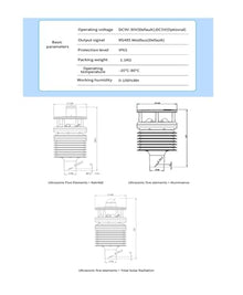 Mechanivis VWS006AF5v Compact Weather Station Photoelectric Solar Radiation Sensor Irrigation Rain Agriculture Sensor Wind Speed Sensor