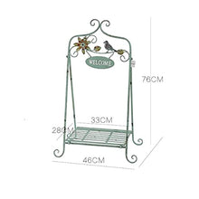 MIIKHI Plant Stands,Retro Wrought Iron Bird Decoration Flower Stand, Balcony Outdoor Garden Garden Decorationnishings