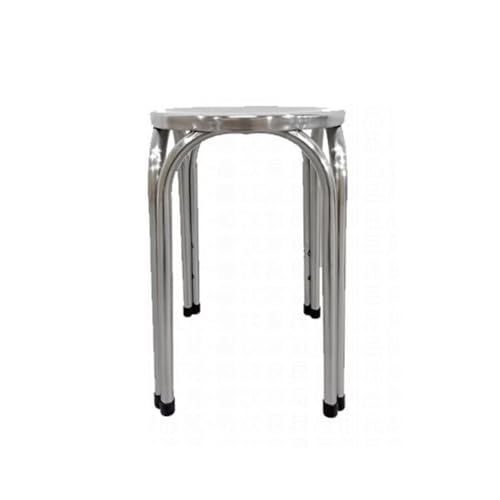JOSOGO Stainless Steel Workbench Foldable Kitchen Work Table,Outdoor Dining Set, Silver Anodized Aluminum, Stackable Chairs, Weather-Resistant, for Garden, Patio, Balcony(K)