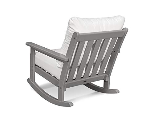 Polywood Vineyard Rocking Chair Black/Grey Mist