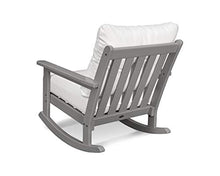 Polywood® Vineyard 4-Piece Deep Seating Rocking Chair Set in Sand/Ash Charcoal