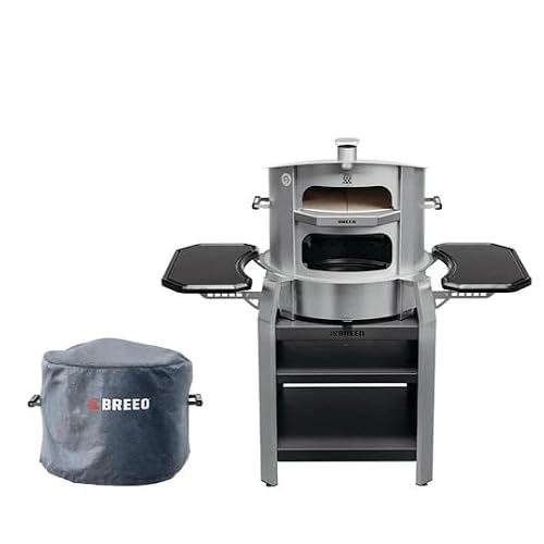 Breeo Live-Fire Grill Pizza Oven Bundle - Portable Wood Stove
