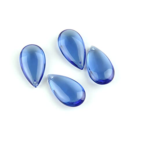 38mm/50mm Blue Water Drop Prisms for Lighting Crystal Chandelier Suncatcher Ornament Lighting Lamp Hanging Decoration,50mm 100pcs