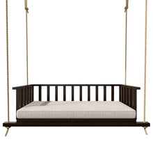 Live Casual The Madison Steel Daybed Porch Swing with Included Outdoor Cushion Set