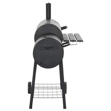 KGFHERENB Classic Charcoal BBQ Offset Smoker Grill with Wheels