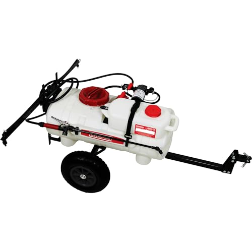 CHAPIN 97761E: Made in the USA 25-Gallon Mixes on Exit 12V, 2.5 GPM Pump ATV/UTV Tow Behind Spot Sprayer with Separate Water Tank and Concentration Tank to Mix on Demand, Translucent White