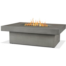 BBQGUYS Branchview 60 Inch Rectangular Steel Propane Fire Pit W/Hidden Tank in Ash Signature
