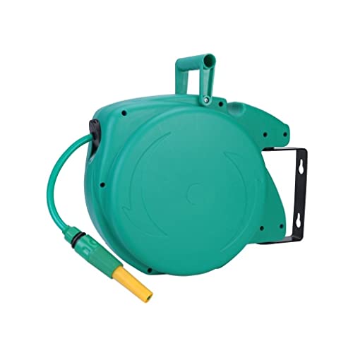 Grafken Wall-Mounted Water Hose Cart, Automatic Recovery Hose Car Hose Reel Car Wash and Hose Collector Storage Rack with Lock Garden Car Water Cart (Size : 100CM)
