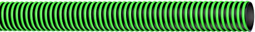 Continental Green Hornet XF Black Rubber Suction & Discharge Hose, 3" ID x 100' Length Reel, 29" Mercury Vacuum Rating, 45 PSI Max Working Pressure