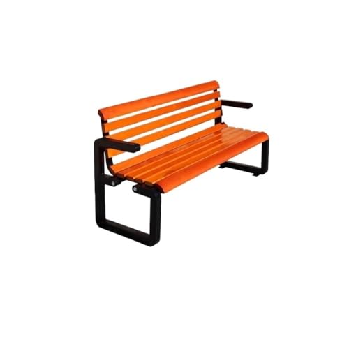 Garden Benches Wrought Iron Park Bench - Welded Backrest Garden Bench for Outdoor Seating