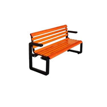 Garden Benches Wrought Iron Park Bench - Welded Backrest Garden Bench for Outdoor Seating