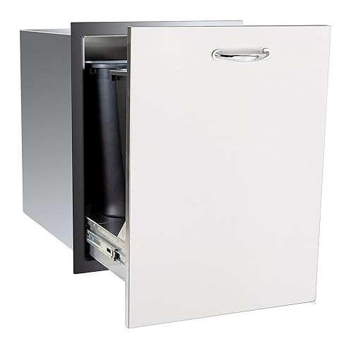 TrueFlame 20-Inch 2-Bin Trash | Recycling Drawer
