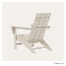 POLYWOOD Modern Adirondack Chair – All-Weather Outdoor Lawn Adirondack Chairs – HDPE, Fade-Resistant & Durable Outdoor Furniture – For Patio, Deck & Fire Pit Chairs – Sand