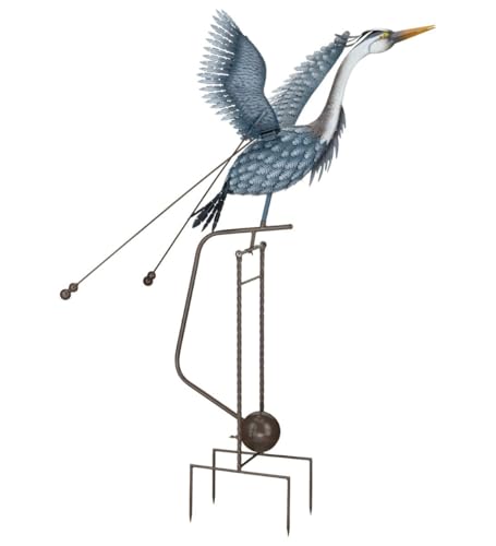 Regal Art & Gift Metal Rocker Stake, Kinetic Bird Sculpture Garden Yard Art