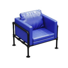 TBJEN Modern Patio Furniture with Thick Padded Cushions, Outdoor Sofa with Wide Armrests, Garden Seating Conversation with Back Couch Accessories for Living Room Bedroom(F)