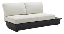 Zuo Tien RHF Loveseat Beige, Beige Sofa, Modern Style, Patio Furniture, Outdoor Fabric, Seats up to 2, Aluminum, Outdoor Living, 78.7" W x 32.5" D x 33.5" H, Non-Stackable