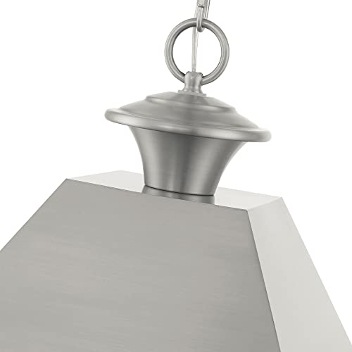 Livex Wentworth 3 Light Large Outdoor Pendant Classic Style 19 Inches Tall Black