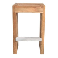 Seasonal Living Perpetual Solo 28" Wood/Steel Bar Stool Set of 2 Brown