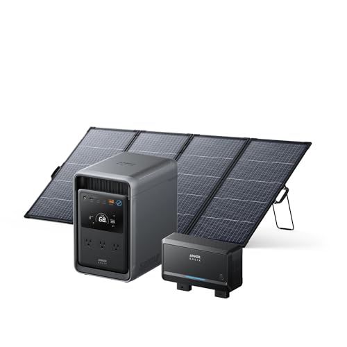 Anker SOLIX S2000 Power Station and 400W Solar Panel and Alternator Charger