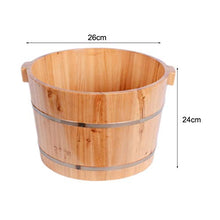 Bucket for Foot Bath,Sauna Accessories Sauna Bucket Water Bucket,Handmade Wooden Footbath Tubs,Foot Relaxing Barrel Present