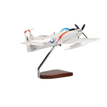 High Flying Models Douglas A-1 Skyraider Large Mahogany Sculpture Multicolor