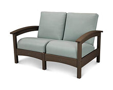 Polywood TXC47VL-5413 Deep Seating Loveseat, Vintage Lantern/Spa