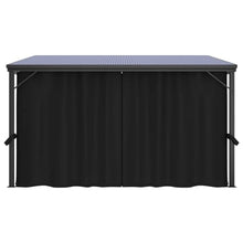 HKTMGDNG 13.3'x9.6' Gazebo with Curtains, Anthracite Patio Canopy