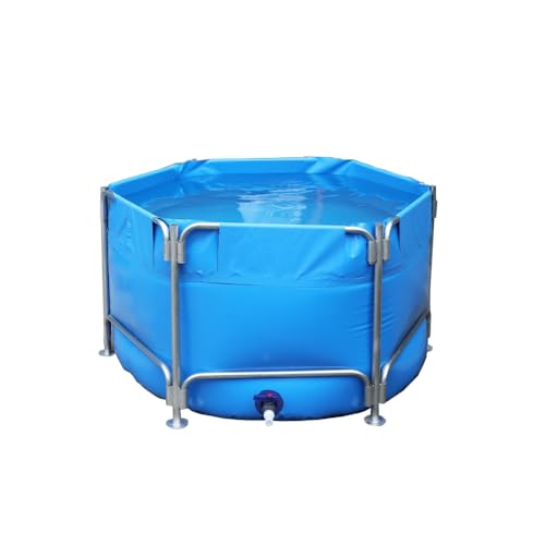 Sermair Canvas Folding Swimming Pool Multi-Functional Water Storage Tank Blue