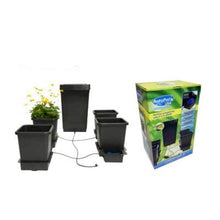 AutoPot 4 Pot System (3.9 Gallon Plastic Pots) (*Includes AIRBASES & AIRDOMES) Self-Watering, Gravity-Fed Hydroponic System (4Pot - 3.9 Gallon - 12.4 Gallon Tank)