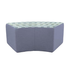 FDP 24" x 48" S-Curve Oversized Outdoor Ottoman Featuring Sunbrella Two-Tone - Weather-Resistant, Fade-Resistant, Assembled Patio Furniture for Backyard, Poolside Seating, 18" H - Mist/Haze