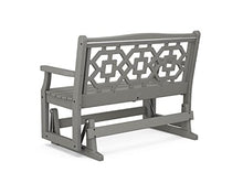 Martha Stewart by POLYWOOD® Chinoiserie 48" Glider in Slate Grey