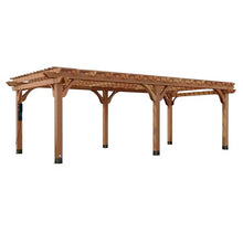Backyard Discovery Beaumont 24' x 12' Cedar Wood Pergola Kit Light Brown