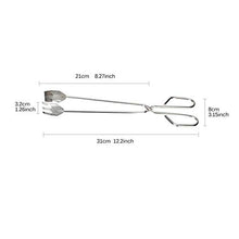 Convenient BBQ Tools Stainless Steel Scissors Type Grilled Food Clip Barbecue Accessories Portable Tongs Outdoor Gadget