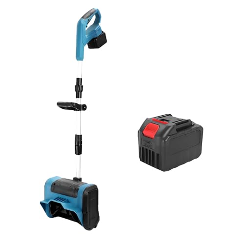 Electric Snow Thrower, Powerfull Battery Snow Blower with 26ft Throw Distance, Cordless Snow Shovel for Driveway Winter Snow Removal(One Battery)