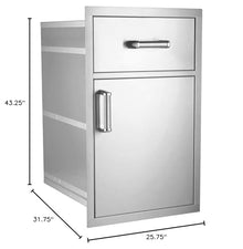 Fire Magic Premium Flush Large Pantry Door and Drawer Combo (54020S)