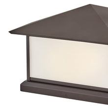Hinkley Walter Large Pier Mount Lantern, Low Voltage Textured Oil Rubbed Bronze