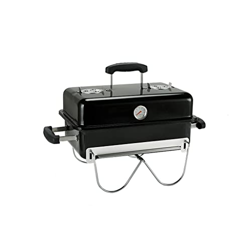 Barbecue, Domestic Charcoal Barbecue, Vehicle-mounted Outdoor Camping, Folding Portable Barbecue Rack, Barbecue Skewers (Color : Black)