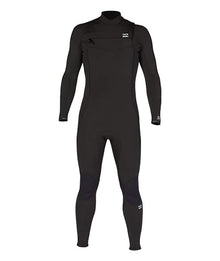 Billabong Mens 4/3mm Absolute Chest Zip Fullsuit GBS Wetsuit Black 23 Medium