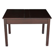 IC INTERNATIONAL CONCEPTS Table with 4 Mission Juvenile Chairs Rich Mocha
