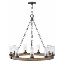 9 Light Large Outdoor Low Voltage Hanging Lantern in Rustic Style 30 inches Wide By 27.75 inches High-Sequoia Finish-Incandescent Lamping Type-E12 Candelabra Lamp Base Type Rustic Outdoor Hanging