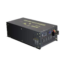 8000W Off Grid Pure Sine Wave Inverter 12V 230V BPump RV Fridge AC Converter 24V/48V DC to 120V/220V/240V AC(12V,120V,French or UK)
