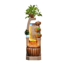 QuantumX3 Water Fountain Outdoor Feng Shui Decoration Outdoor Water Fountain Household circulating Water attracting Wealth Floor Decoration Outdoor Fountain