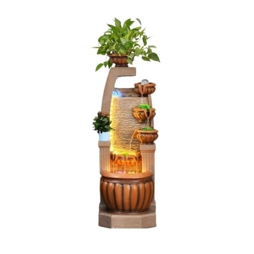 QuantumX3 Water Fountain Outdoor Feng Shui Decoration Outdoor Water Fountain Household circulating Water attracting Wealth Floor Decoration Outdoor Fountain