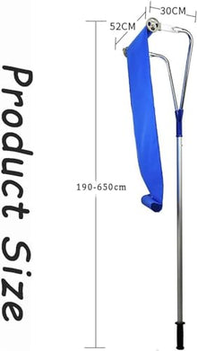 Snow Shovels 21 Feet Snow Roof Rake, Roof Snow Rake Removal Tool with Snow Slide & Telescoping Pole, with 3-Inch Hub, for Pitched Roof, Asphalt Shingle Roof