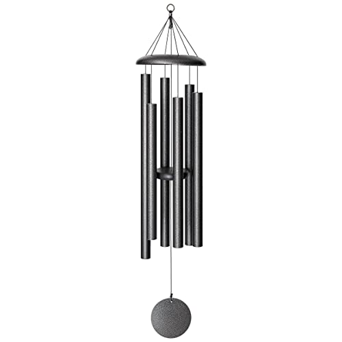 Corinthian Bells by Wind River - 50 inch Silver Vein Wind Chime for Patio, Backyard, Garden, and Outdoor Decor (Aluminum Chime) Made in the USA