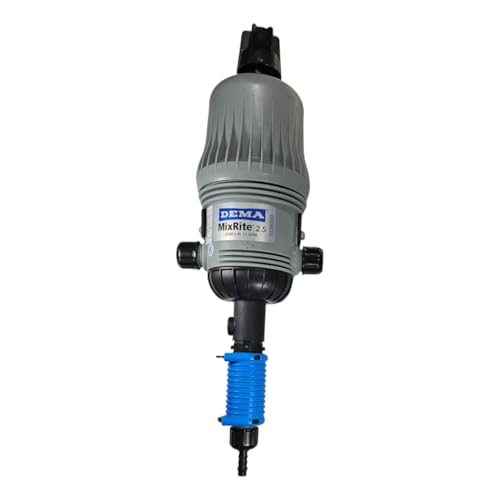 MixRite Adjustable Fertilizer Injector – 3/4” or 1” MPT – 2%, 4%, or 10% Dilution Models – Water-Powered Injector for Irrigation, Fertigation (10% MixRite - 3/4" MPT (IMR10V2))