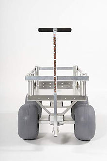 Alumacart Calypso Cruiser Beach Wagon Balloon Sand Tires Lightweight Rust-Free Silver