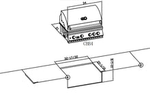 Bonfire 34-inch 4 Burner Built-in Natural Gas Grill for Outdoor Kitchen BBQ Island with Rear Infrared Burner and Rotisserie Kit, Black 304 Stainless Steel, CBB4-B-NG